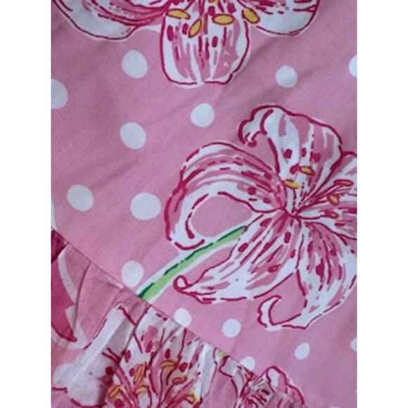 Lilly Pulitzer Women Nikita Pink Floral Ruffle Mini Skirt 4 - Picture 4 of 5